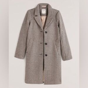 Abercrombie Size Small P Wool-Blend Dad Coat